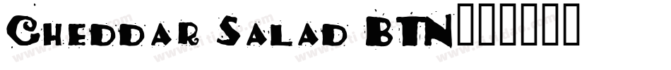 Cheddar Salad BTN字体转换
